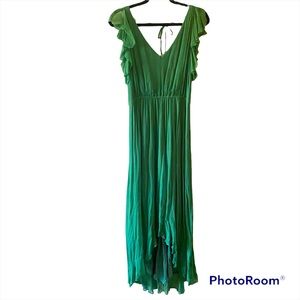 HD in Paris green high low dress